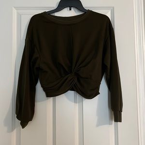 Green long sleeve sweater